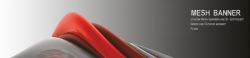 Banner 250x200 cm, Meshgewebe, 270g/qm, Plano